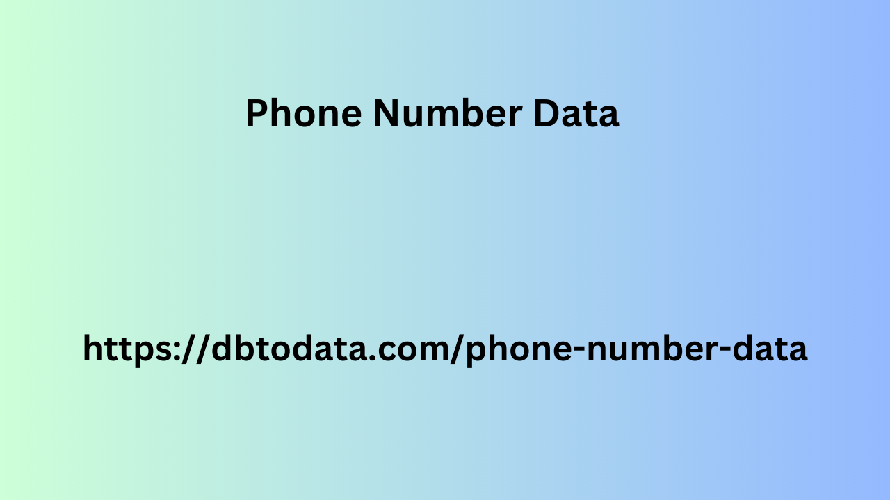 Phone Number Data