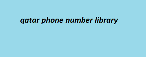 qatar phone number library