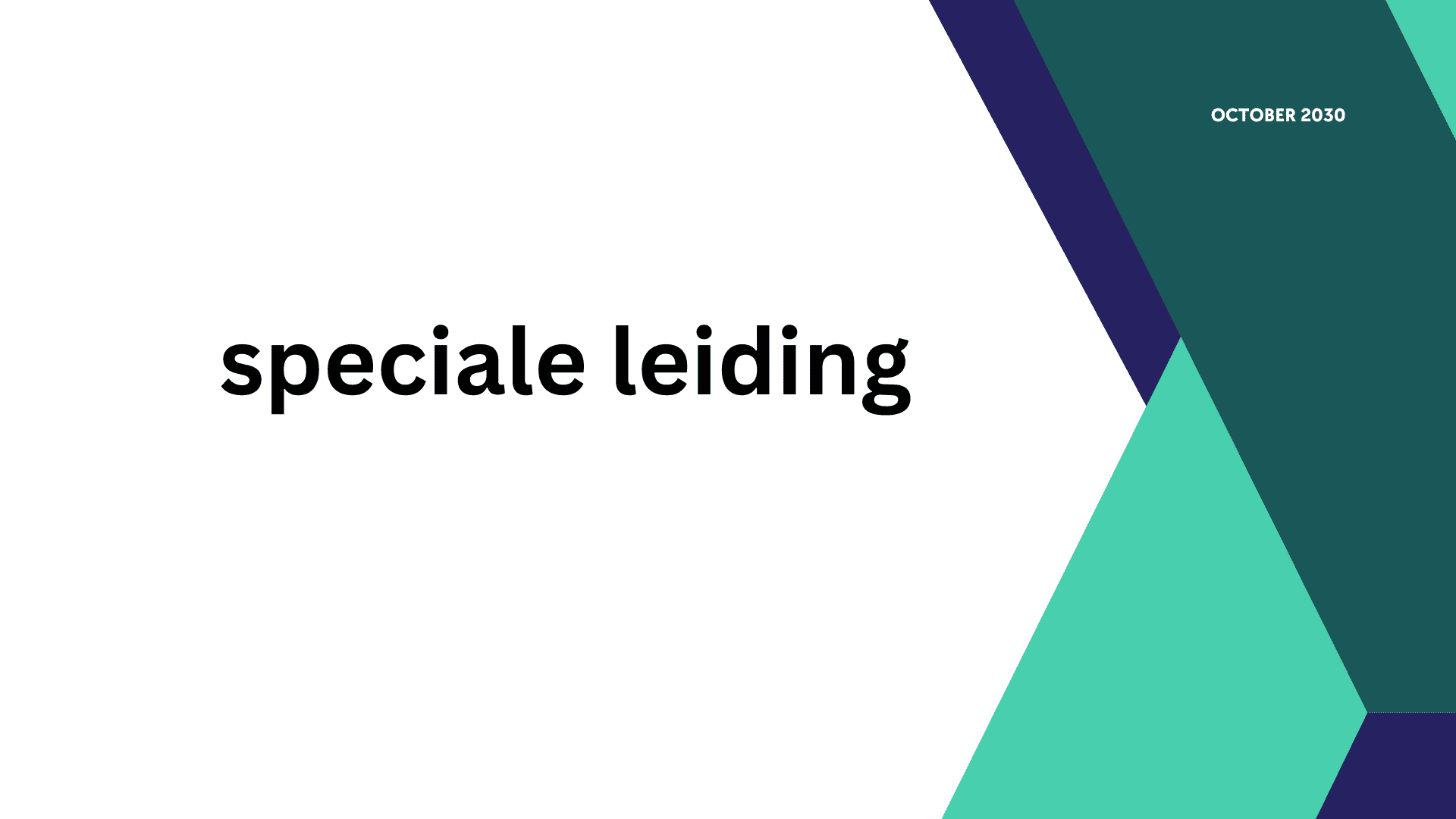 speciale leiding