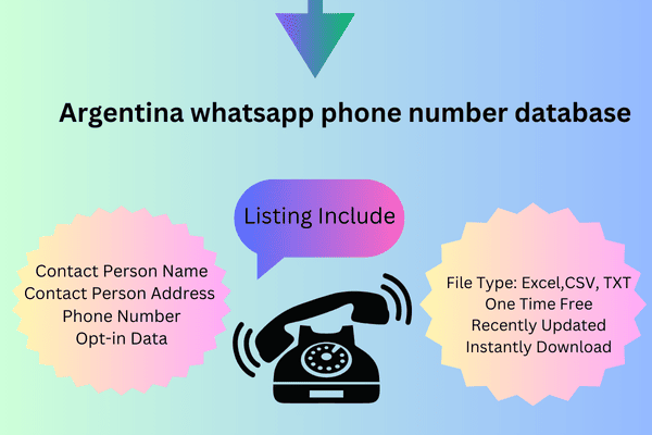 Argentina whatsapp phone number database