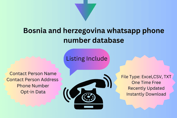 Bosnia And Herzegovina whatsapp phone number database