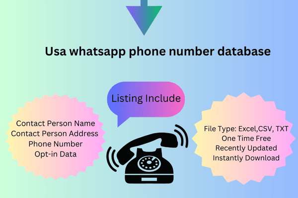 USA whatsapp phone number database